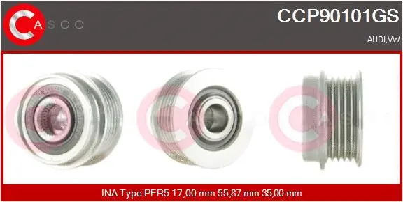 Belt Pulley, alternator (CCP90101GS)