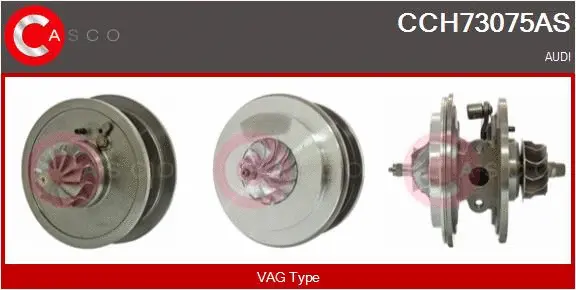 Core assembly, turbocharger (CCH73075AS)