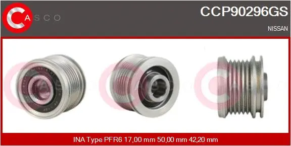 Belt Pulley, alternator (CCP90296GS)