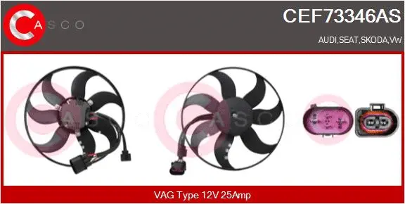 Fan, engine cooling (CEF73346AS)