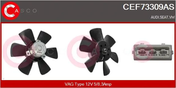 Fan, engine cooling (CEF73309AS)