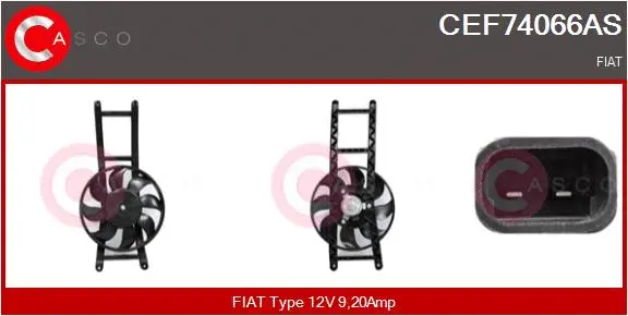 Electric Motor, radiator fan (CEF74066AS)
