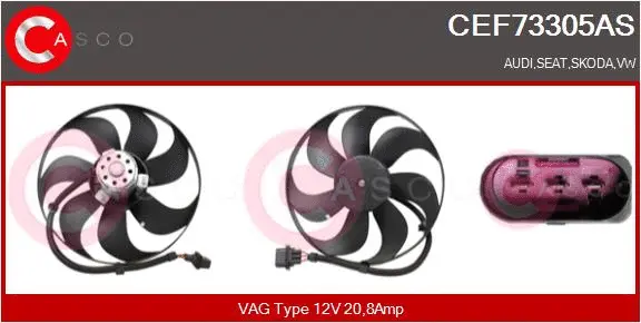 Fan, engine cooling (CEF73305AS)