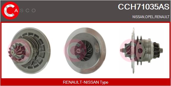 Core assembly, turbocharger (CCH71035AS)