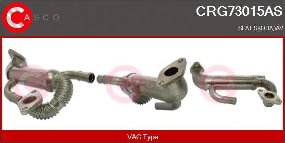 Cooler, exhaust gas recirculation (CRG73015AS)
