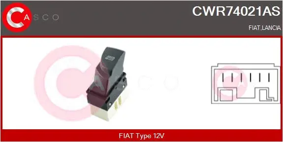 Switch, window regulator (CWR74021AS)