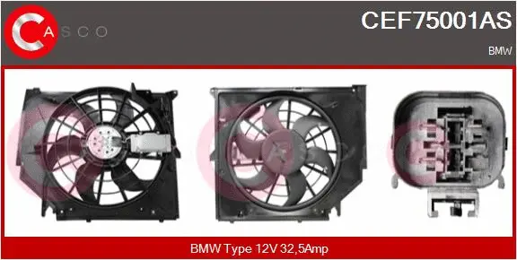 Electric Motor, radiator fan (CEF75001AS)