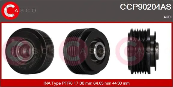 Belt Pulley, alternator (CCP90204AS)