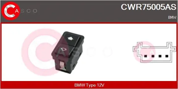 Switch, window regulator (CWR75005AS)