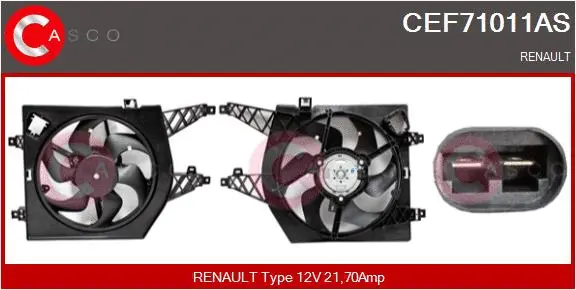 Electric Motor, radiator fan (CEF71011AS)