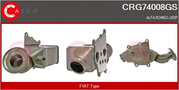 Cooler, exhaust gas recirculation (CRG74008GS)