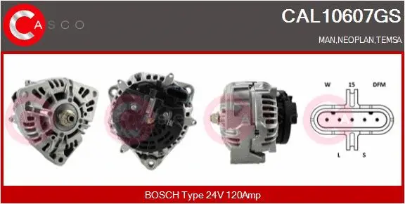 Alternator (CAL10607GS)