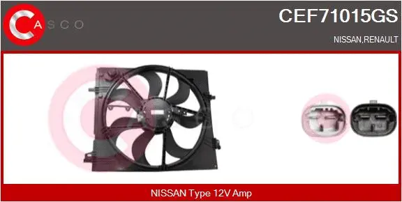 Electric Motor, radiator fan (CEF71015GS)