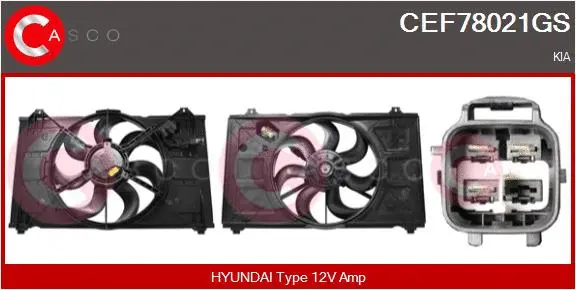 Electric Motor, radiator fan (CEF78021GS)