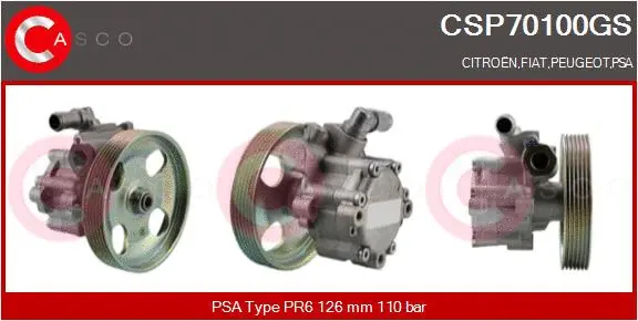 Hydraulic Pump, steering (CSP70100GS)