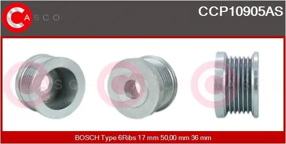 Belt Pulley, alternator (CCP10905AS)