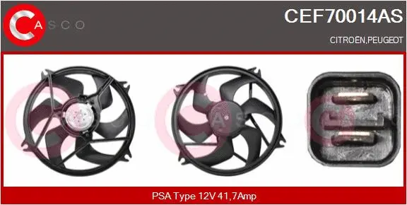 Electric Motor, radiator fan (CEF70014AS)
