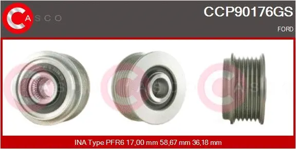 Belt Pulley, alternator (CCP90176GS)