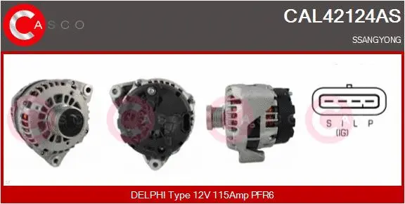 Alternator (CAL42124AS)
