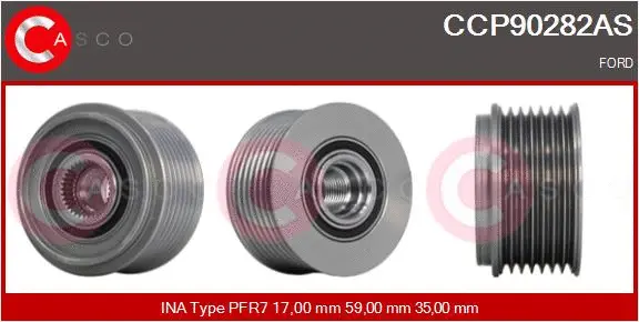 Belt Pulley, alternator (CCP90282AS)