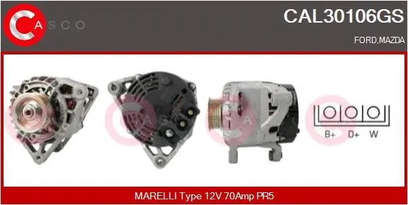 Alternator (CAL30106GS)