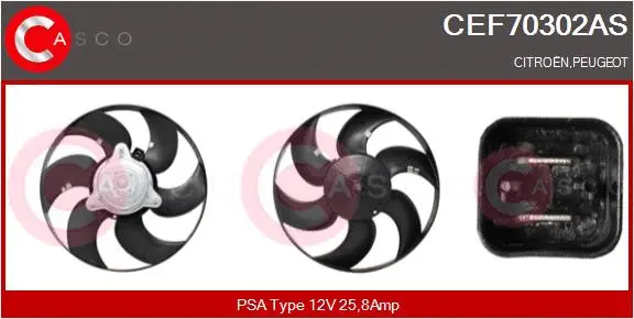 Fan, engine cooling (CEF70302AS)