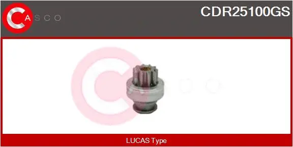 Pinion, starter (CDR25100GS)