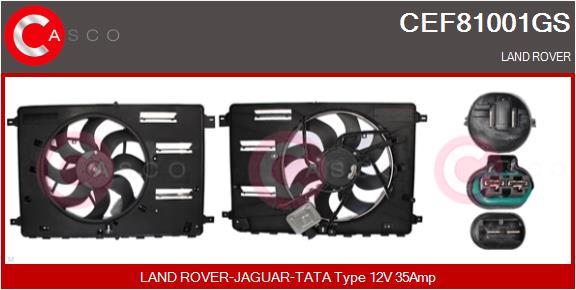 Electric Motor, radiator fan (CEF81001GS)