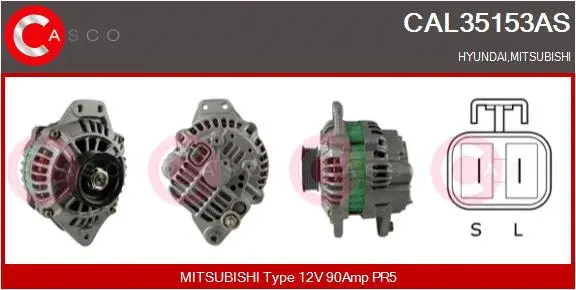 Alternator (CAL35153AS)