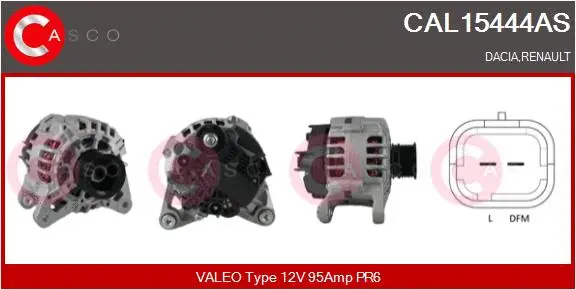 Alternator (CAL15444AS)