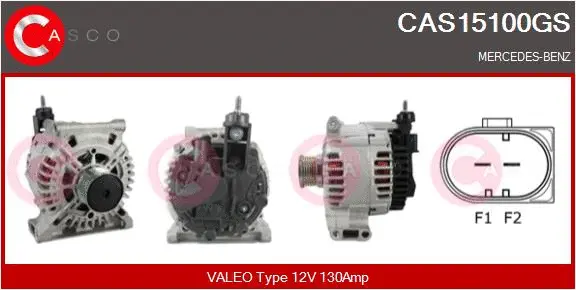 Alternator, starter (CAS15100GS)