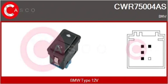 Switch, window regulator (CWR75004AS)