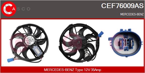 Electric Motor, radiator fan (CEF76009AS)