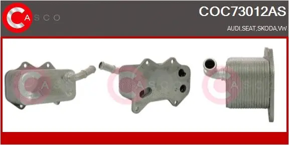 Oil Cooler, engine oil (COC73012AS)