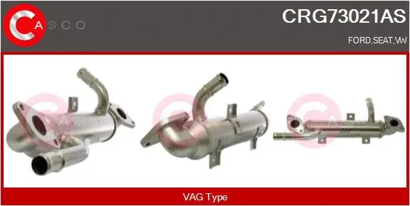 Cooler, exhaust gas recirculation (CRG73021AS)