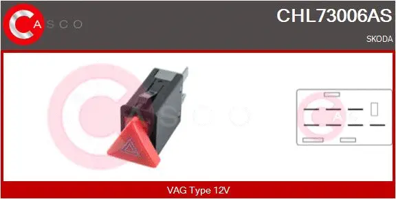 Hazard Warning Light Switch (CHL73006AS)