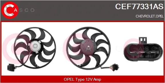 Fan, engine cooling (CEF77331AS)