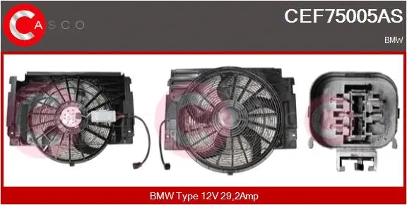 Electric Motor, radiator fan (CEF75005AS)