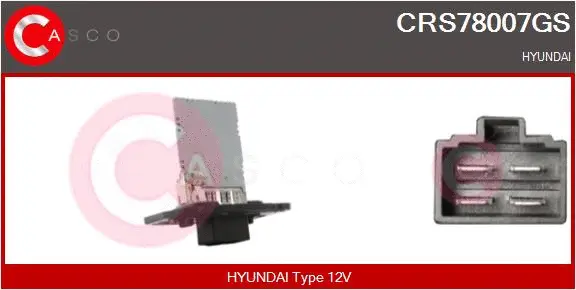 Resistor, interior blower (CRS78007GS)
