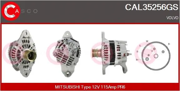 Alternator (CAL35256GS)