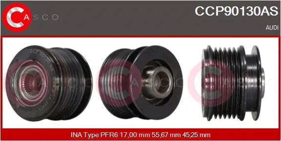 Belt Pulley, alternator (CCP90130AS)