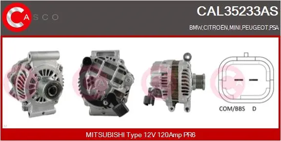 Alternator (CAL35233AS)