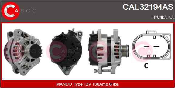 Alternator (CAL32194AS)