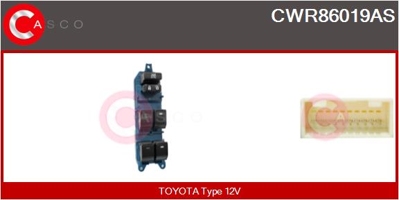 Switch, window regulator (CWR86019AS)