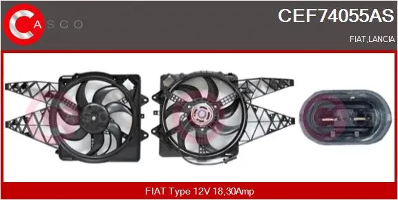 Electric Motor, radiator fan (CEF74055AS)