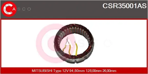 Stator, alternator (CSR35001AS)