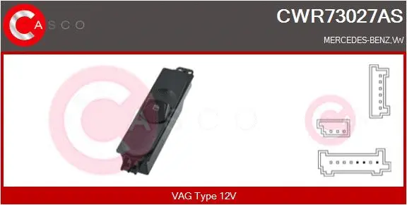 Switch, window regulator (CWR73027AS)
