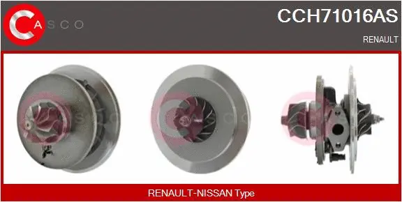 Core assembly, turbocharger (CCH71016AS)