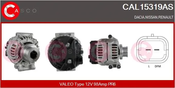 Alternator (CAL15319AS)