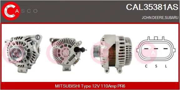Alternator (CAL35381AS)